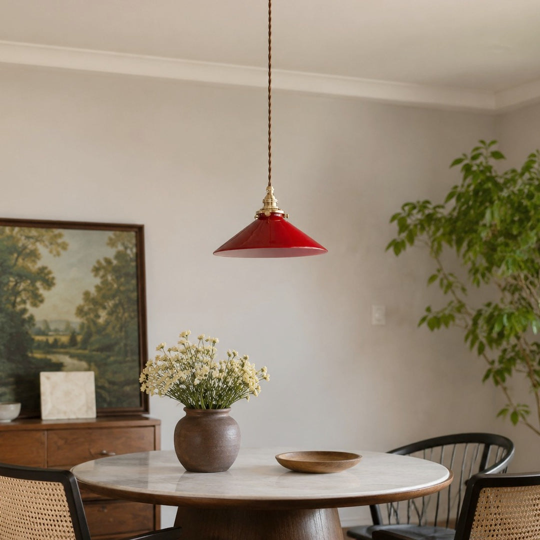 Vintage Glass Pendant Lamp for Kitchen
