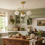 Load image into Gallery viewer, Three-arm chandelier in a kitchen