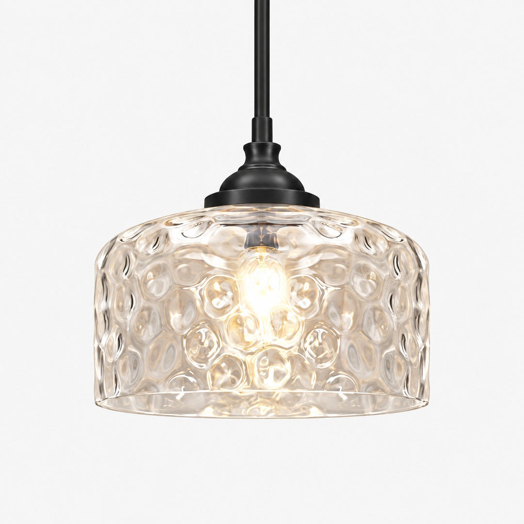 Vintage Adjustable Glass Pendant Light