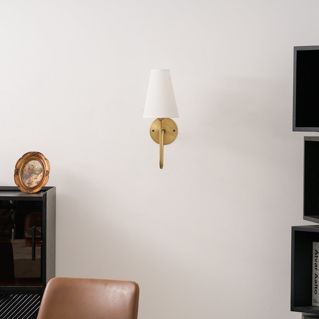 Organische Glas-Scoop-Wandlampe – Minimalistische Moderne Dekorative Ambient-Wandleuchte für Wohnzimmer