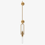 Bild in Gallery-Viewer laden, Vintage Glass Double Wall Lamp with Long Rod