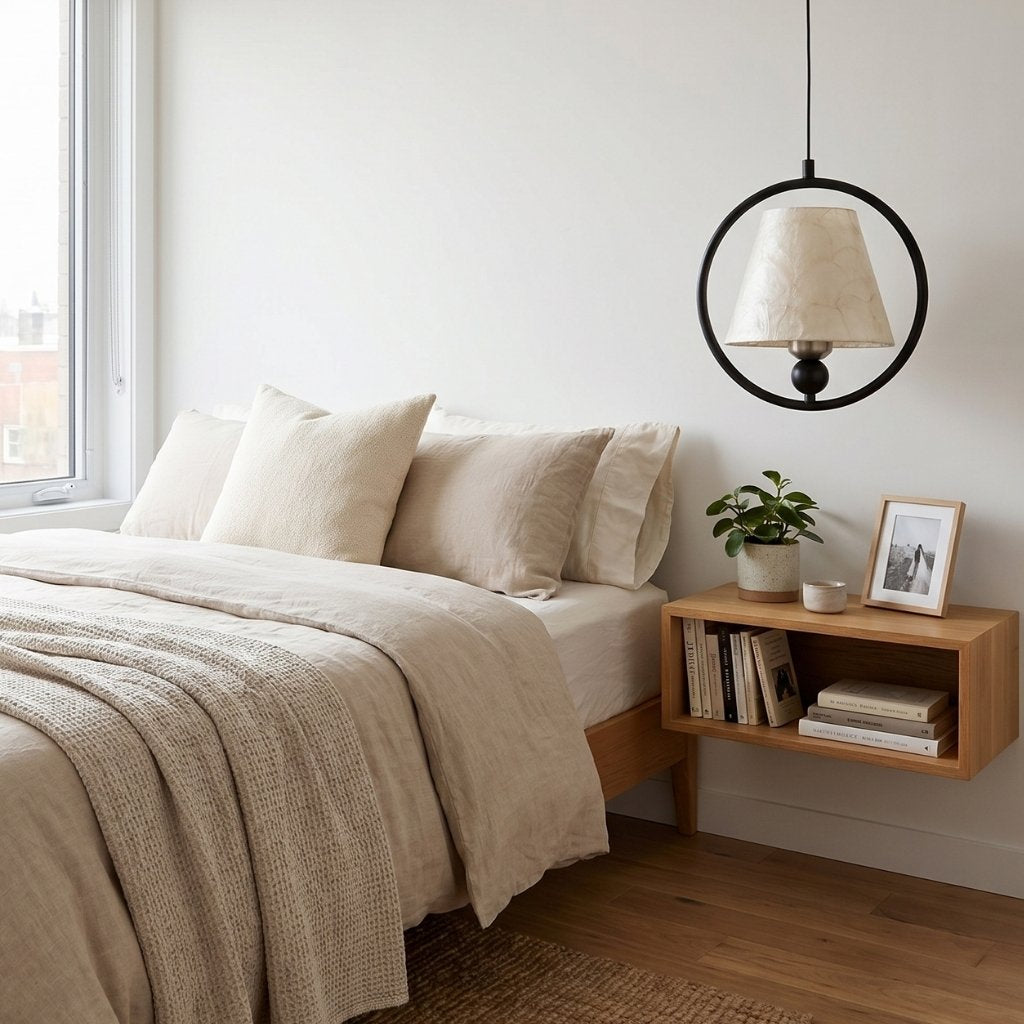 Shellure Sculptural Design Ring Hanging Lamp - Modern Pendant Light for Cozy Interiors