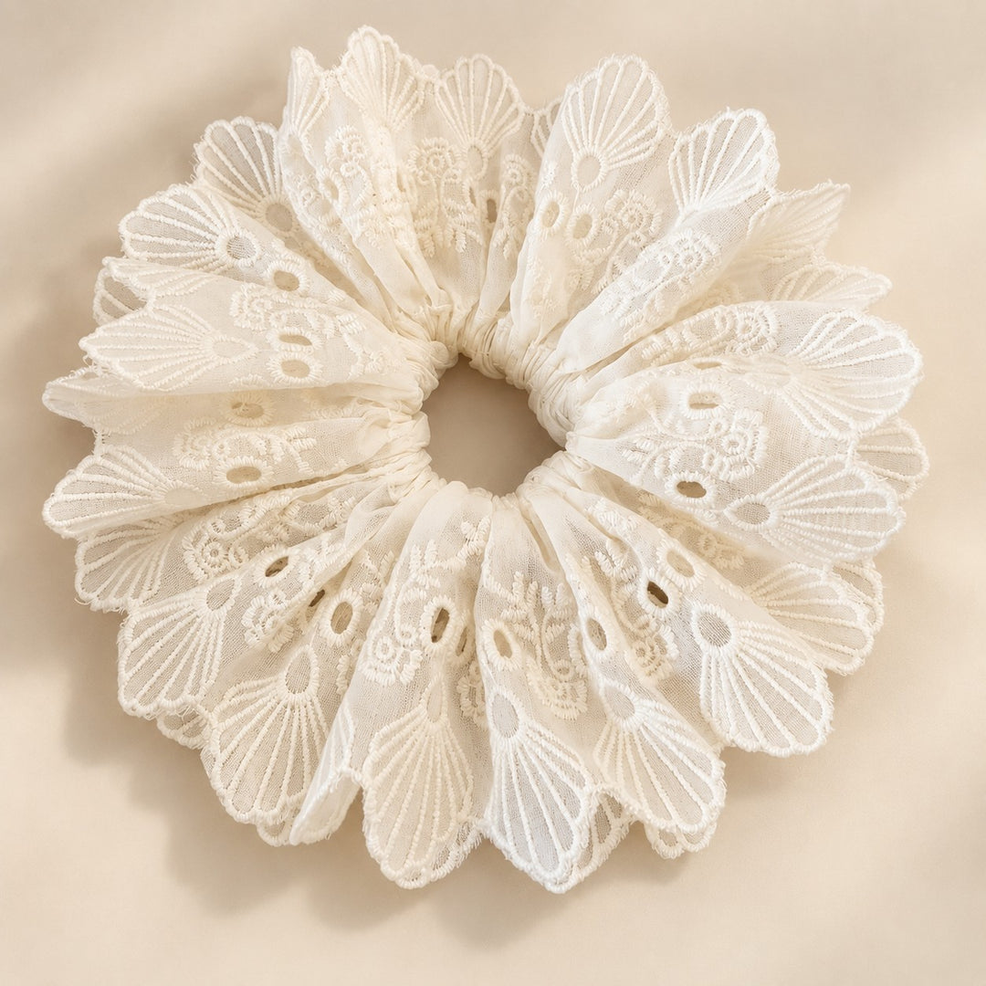 Vintage Lace Lamp Shade Covers with Bows, Pearls & Floral Details