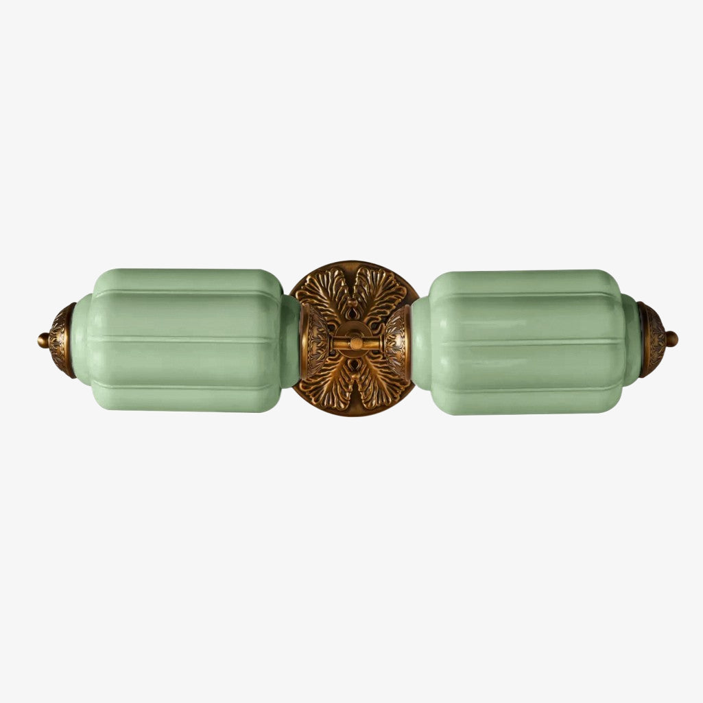 Eloise Vintage Wandleuchte aus gewelltem Milchglas – Moderne Akzentbeleuchtung für Badezimmer und Schlafzimmer