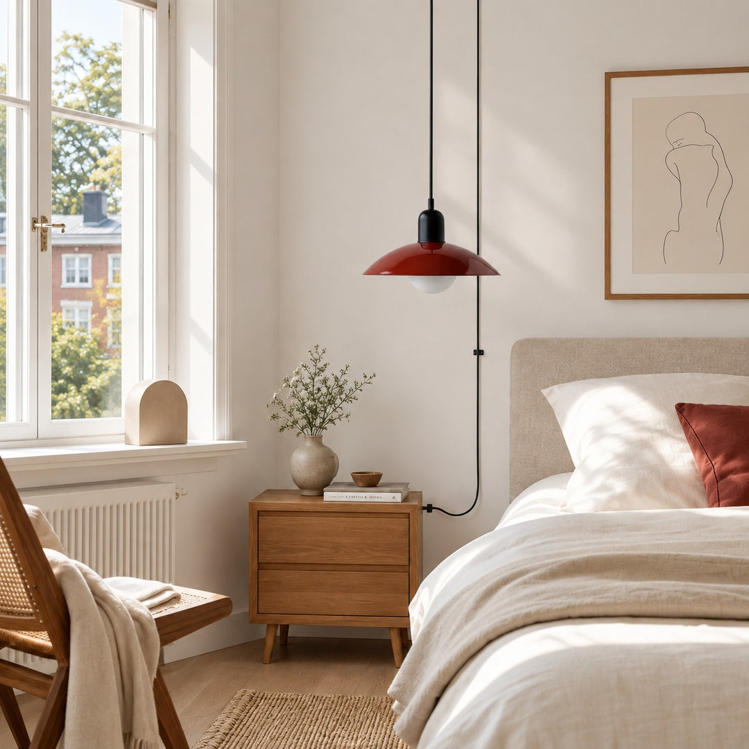 Mid Century Bauhaus Dining Room Plug-in Pendant Light