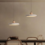 Load image into Gallery viewer, Travertine Wood Plug-In Pendant Light