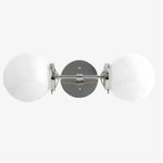 Charger l&#39;image dans la visionneuse de galerie, Lumio Globe Art Deco Vanity Light -  Opal Globe Bathroom Sconce
