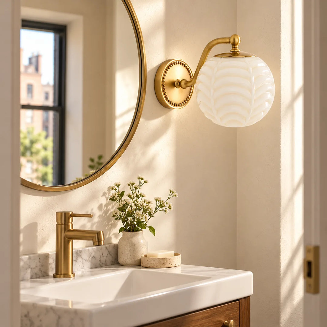Small-Room Sconce and a Finished Wall Plate