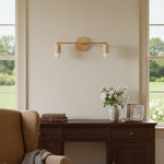Charger l&#39;image dans la visionneuse de galerie, Mobilux Line Wood and Vanity Light - Bohemian Bathroom Lighting Fixture
