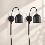 Charger l'image dans la visionneuse de galerie, Dome Arm Plug-In Cord Arched Metal Wall Sconce