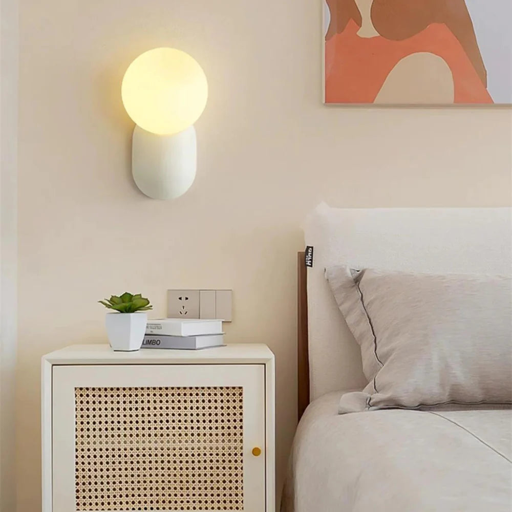 Luma Nordic Glass Orb Wall Light