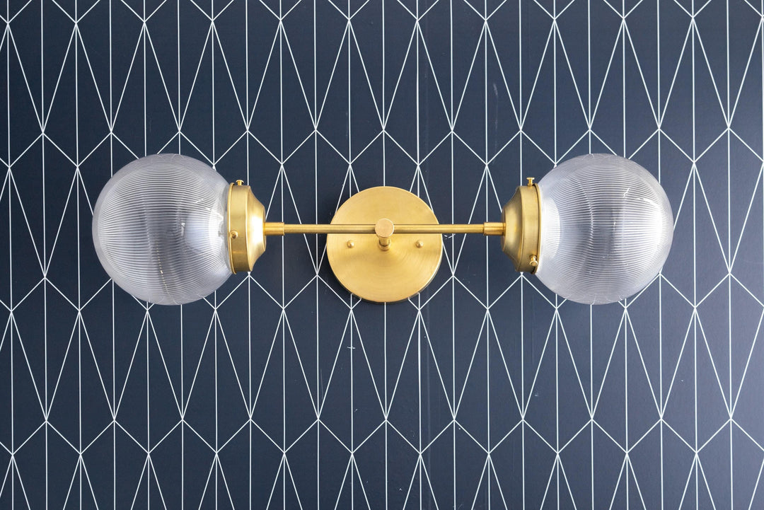 Lumio Globe Versatile Vanity Sconce - Dimmable Light for Bathroom and Hallway Use