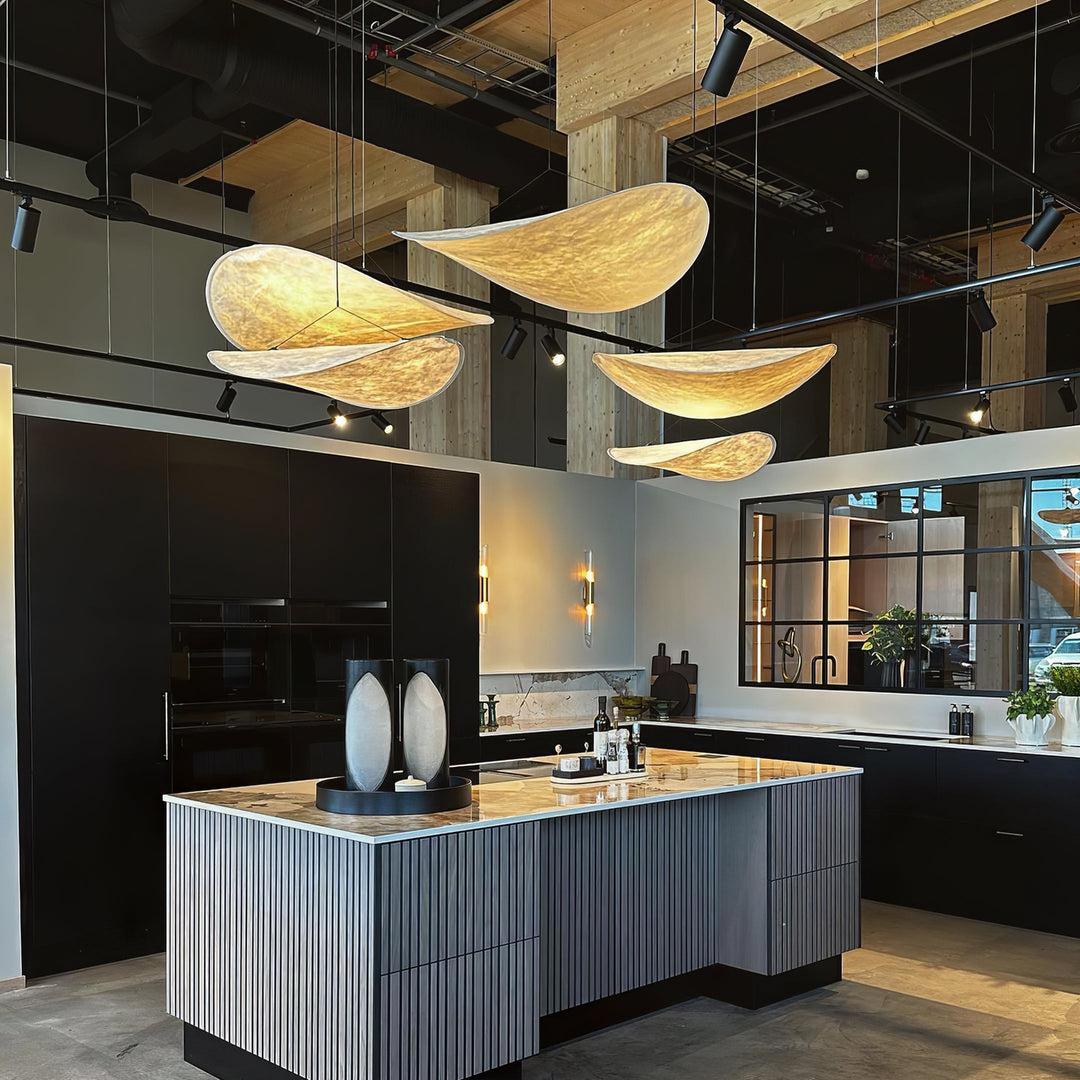 White Silk Cloth Plug-In Pendant Lamp