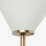 Load image into Gallery viewer, Kysara Soft Linen Shade Sculptural Minimal Wall Lamp for Bedside &amp; Bathroom