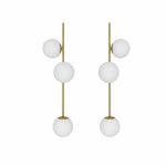 Load image into Gallery viewer, Gold left and right wall sconce pair