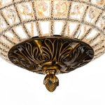 Charger l&#39;image dans la visionneuse de galerie, Lustre globe en cristal vintage luxueux avec finition en laiton antique
