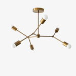 Load image into Gallery viewer, Mobilux Line Industrial Geometric Chandelier - Chrome Nickel Ceiling Light

