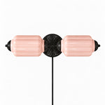 Cargar imagen en el visor de la Galería, Eloise fluted milk-glass plug-in wall sconce