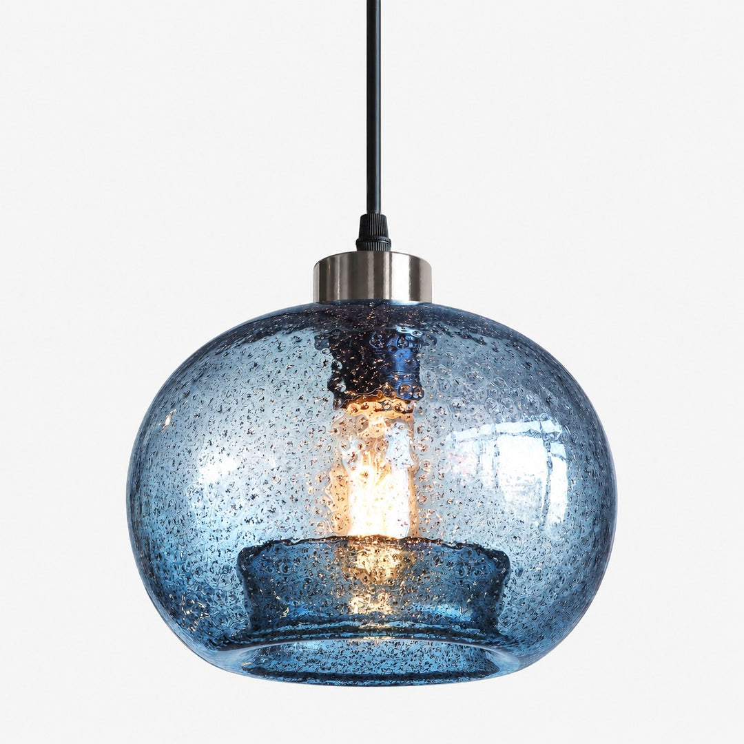 Modern Rustic Glass Pendant Light for Dining Room