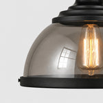 Load image into Gallery viewer, Ivoran Industrial Metal Smoky Glass Pendant Lamp — Suitable for Kitchen Island