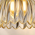 Bild in Gallery-Viewer laden, Vintage Brass Flower Glass Wall Lamp