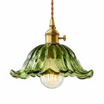 Charger l'image dans la visionneuse de galerie, Small Green Striped-Flower Pendant