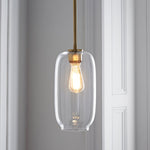 Load image into Gallery viewer, Lumivelle Pebble Pendant Light - Adjustable Glass Shade - Modern Lighting
