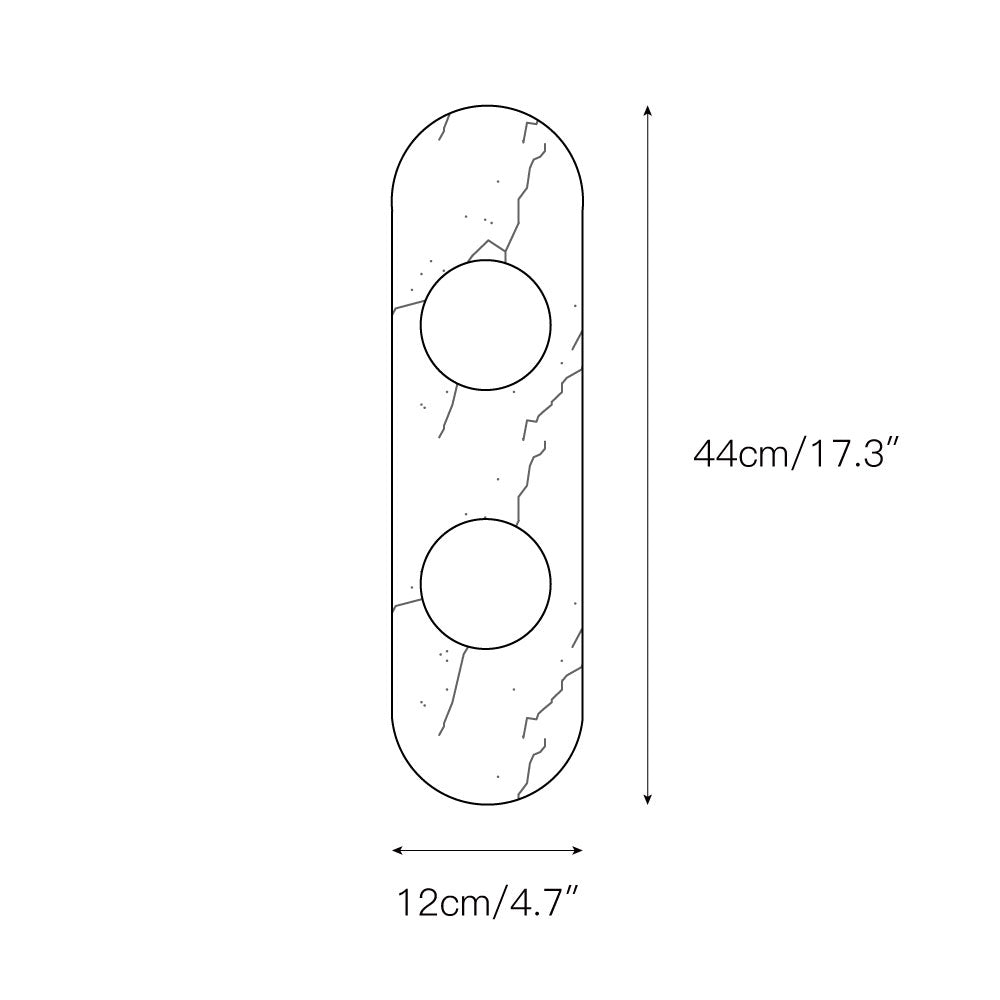 Lámpara de Pared de Mármol Modulo