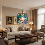 Load image into Gallery viewer, Vintagia Artistic Stained Glass Pendant Light - Vintage Tiffany Style for Kitchen Island