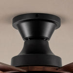 Load image into Gallery viewer, Black metal ceiling fan housing detail