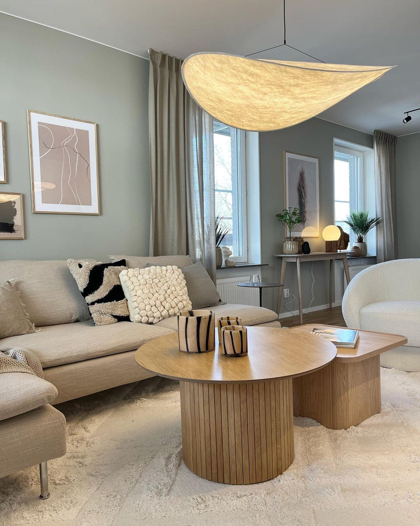 Cloudlike Mulberry Silk Plug-In Pendant Light