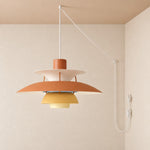 Bild in Gallery-Viewer laden, Modern Multilayer Colorful Plug‑in Swag Pendant Light - Metal Hanging Lamp