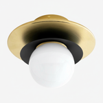 Load image into Gallery viewer, Artivo Modern Layered Globe Ceiling Light with Brass Finish for Living Room, Bedroom and Bathroom
