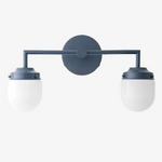 Charger l&#39;image dans la visionneuse de galerie, Opalume Glass Double Vanity Light - Vintage Style Bathroom Double Wall Lighting
