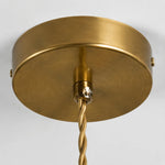 Bild in Gallery-Viewer laden, Brass-tone ceiling canopy detail