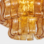 Load image into Gallery viewer, Layered amber textured glass illuminated from within
