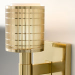 Load image into Gallery viewer, Galvia Perforated Metal Sconce - Champagne Bronze Modern Bedside Light
