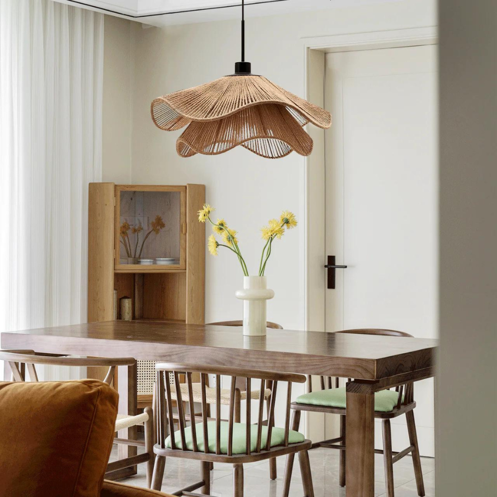 Cape Points Boho Natürliche Jutefaser Pendelleuchte