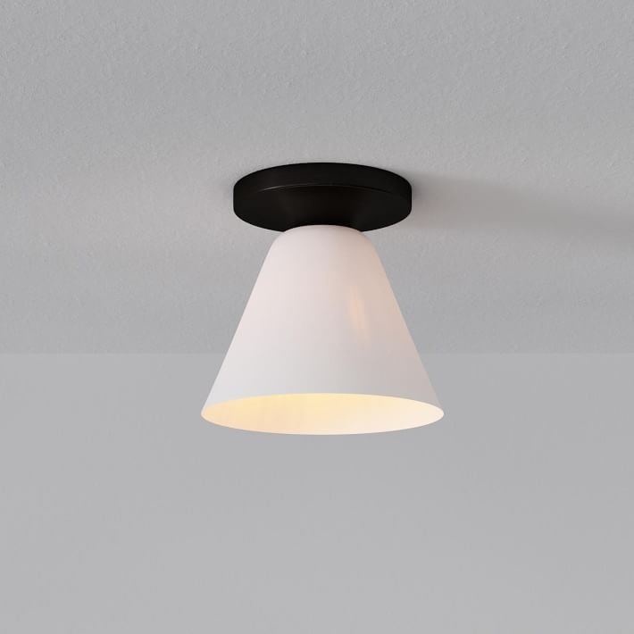 Lámpara de techo Conica Cone Flush Mount: lámpara de techo de cristal para espacios modernos