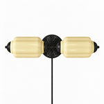 Cargar imagen en el visor de la Galería, Eloise fluted milk-glass plug-in wall sconce