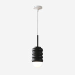Bild in Gallery-Viewer laden, Iron Pendant Lamp with Ribbed Shade - Cream Style Light for Bedroom