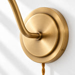 Load image into Gallery viewer, Aurenza Curved Arm Cone Wall Sconce