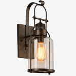 Cargar imagen en el visor de la Galería, Aplique de Pared Industrial Cilíndrico Ivoran - Diseño de Pantalla de Vidrio, Iluminación Moderna de Pared U12