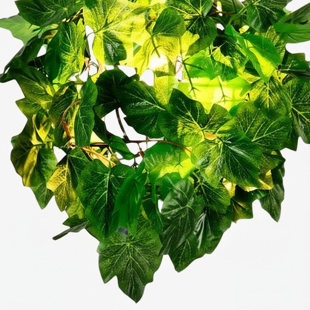 Lámpara colgante inspirada en la naturaleza Boltvein - Diseño de fusión botánico-industrial para decoración interior moderna U24