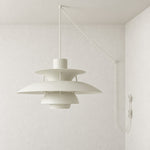 Bild in Gallery-Viewer laden, Modern Multilayer Colorful Plug‑in Swag Pendant Light - Metal Hanging Lamp