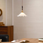 Load image into Gallery viewer, White Sculptural Glass Plug-In Pendant