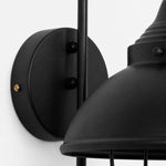 Bild in Gallery-Viewer laden, Round black wall plate and metal connection detail