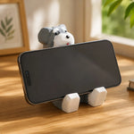 Cargar imagen en el visor de la Galería, Wooden animal phone stand scene view