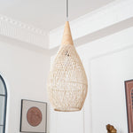 Bild in Gallery-Viewer laden, Woven Rattan Wood Plug-In Pendant Light