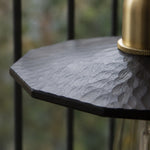 Load image into Gallery viewer, Hand carved black walnut wood shade texture detail